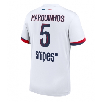 Billige Fotballdrakt Paris Saint-Germain Marquinhos #5 Replika Bortedrakt 2025-26 Kortermet